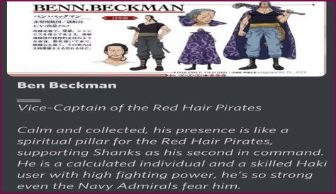 Ben Beckman: The Unseen Hero Of One Piece